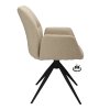 Židle s područkami Wayne Stof Glory Beige 05 Leg Bronze 360° Return-system (Color Beige 05)