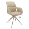 Židle s područkami Wayne Stof Glory Beige 05 Leg Bronze 360° Return-system (Color Beige 05)