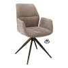 Židle s područkami Wayne Stof Glory Beige 05 Leg Bronze 360° Return-system (Color Beige 05)