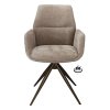 Židle s područkami Wayne Stof Glory Beige 05 Leg Bronze 360° Return-system (Color Beige 05)