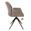 Židle s područkami Wayne Stof Glory Beige 05 Leg Bronze 360° Return-system (Color Beige 05)