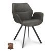 Pine Armstoel Bull Anthracite 67%20 %20Hoofdfoto