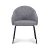 Židle s područkami Beau Stof Oasis Grey 65 Leg Black (Color Grey 65)