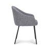 Židle s područkami Beau Stof Oasis Grey 65 Leg Black (Color Grey 65)